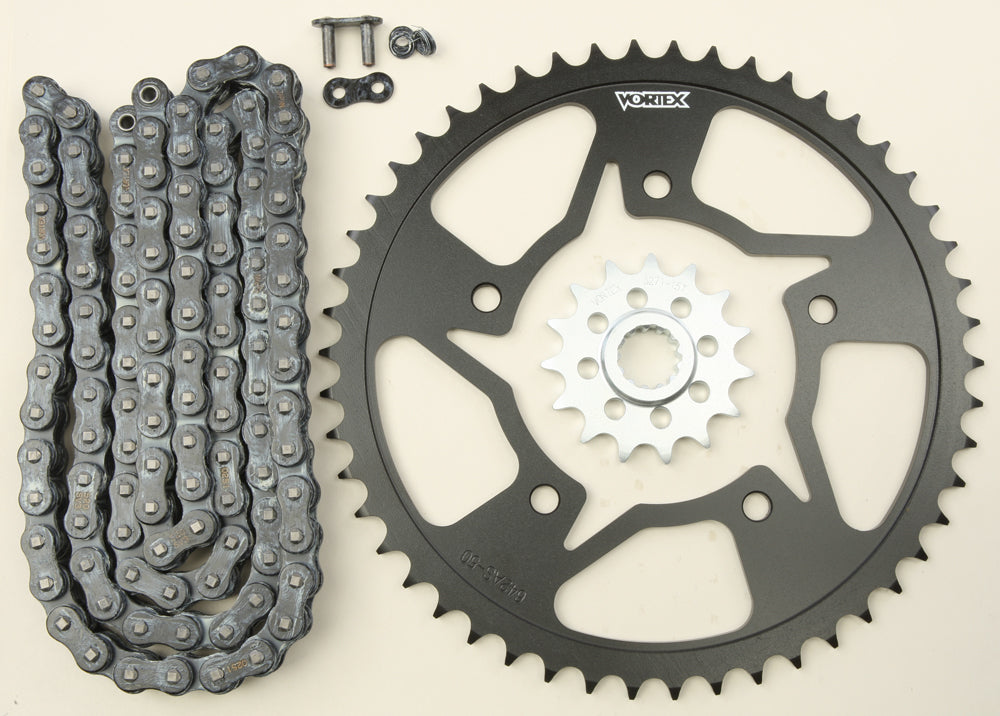 Sprocket/Chain Kit Stl/Stl 15/50t Sil Sx3 520 116l Blk