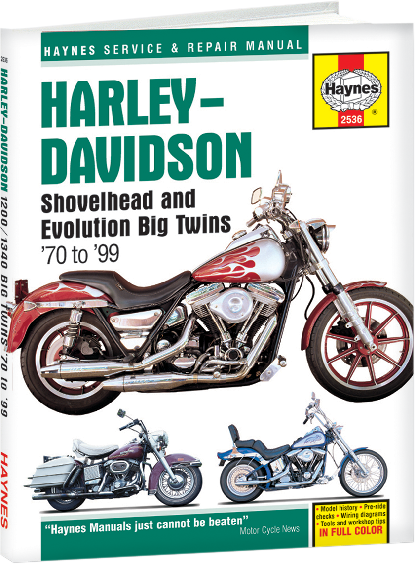 HAYNES Manual - Harley-Davidson - Shovelhead & Evolution Big Twins '70-'99 M2536