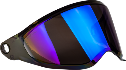 Trekker Helmet Face Shield Blue Iridium