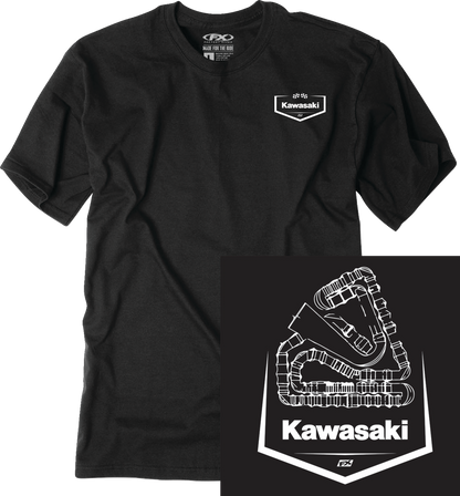 FACTORY EFFEX Kawasaki Track T-Shirt - Black - XL 28-87106