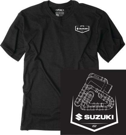 FACTORY EFFEX Suzuki Track T-Shirt - Black - 2XL 28-87408