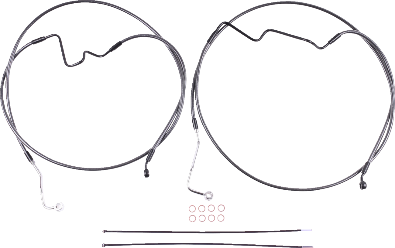 MAGNUM SHIELDING Brake Line Kit - Lower - BP - +4" - 35° Radial AS470164RAD