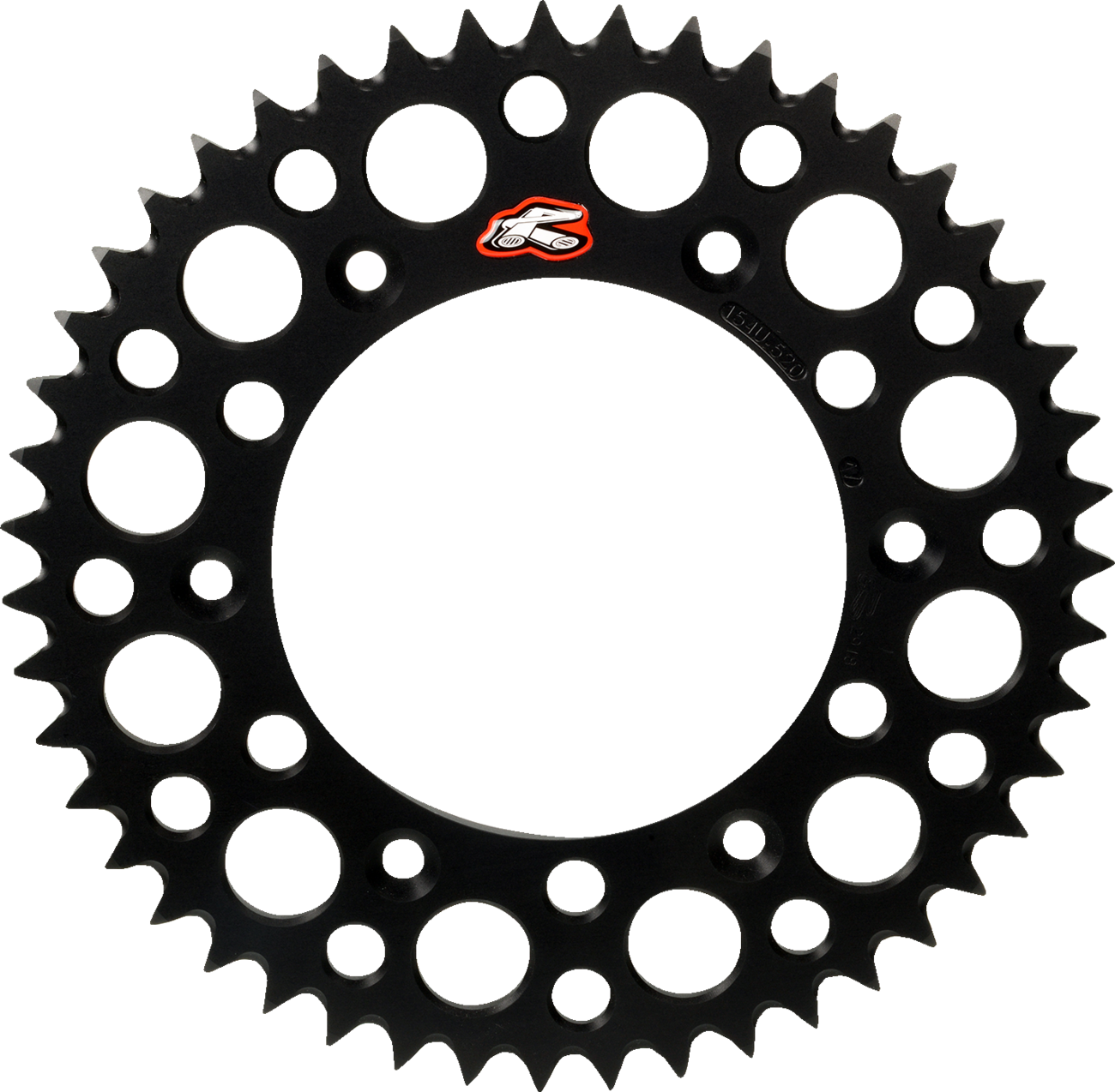 RENTHAL Rear Sprocket - Aluminum - 46 Tooth - Black 224U-520-46GPBK