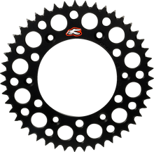 RENTHAL Rear Sprocket - Aluminum - 46 Tooth - Black 224U-520-46GPBK