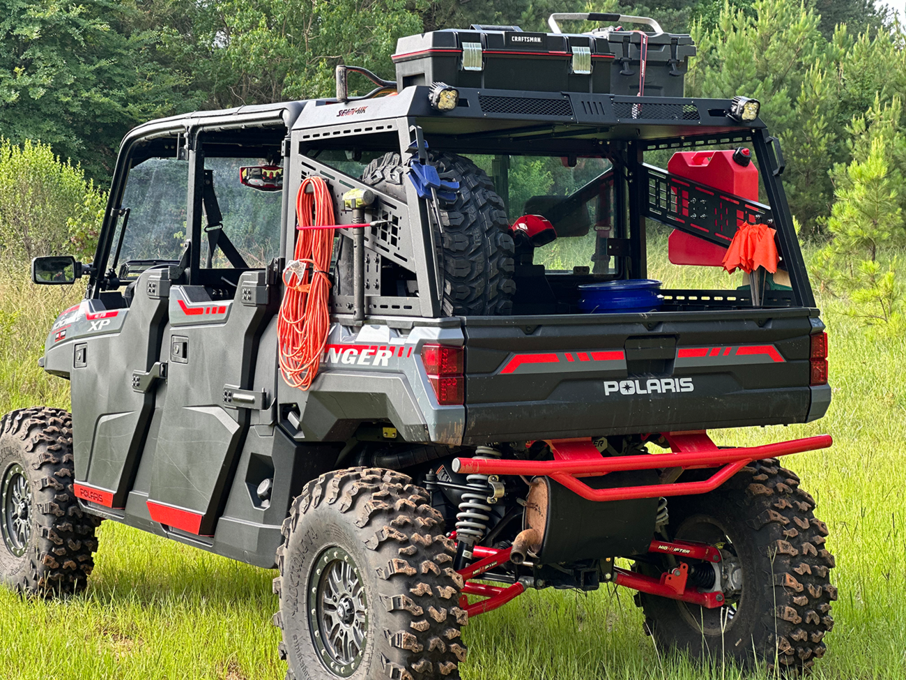 SEIZMIK Bed Rack Kit - Full Height - Black - Cam Am | Defender - Polaris | Ranger 58-08075