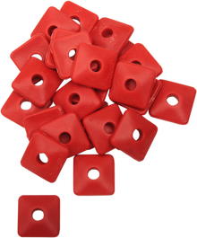 FAST-TRAC Backer Plates - Red - Square - 24 Pack 205SR-24