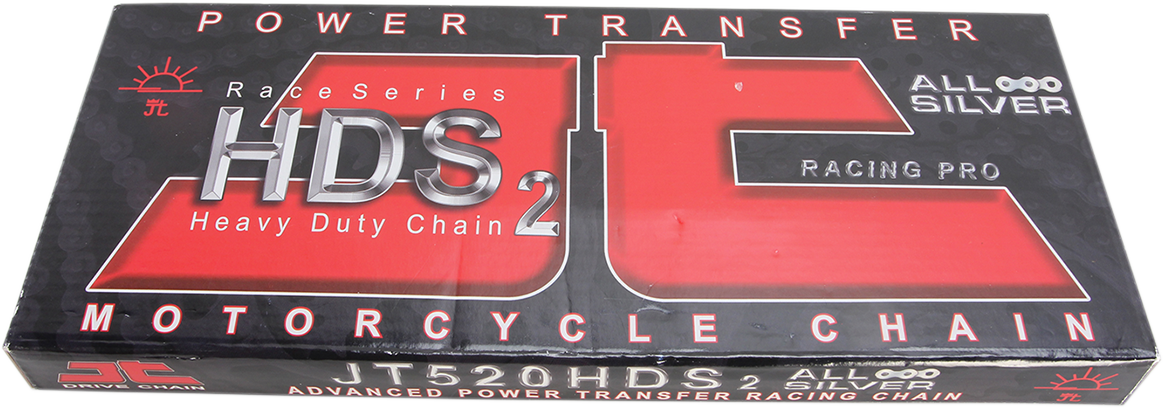 JT CHAINS 520 HDS - Ultimate Competition Chain - Nickel - 110 Links JTC520HDSNN110SL