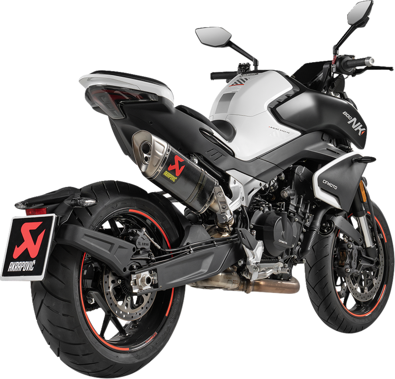 AKRAPOVIC Slip-On Line Muffler - Carbon Fiber - CF Moto 800NK S-CF8SO1-HAPLC
