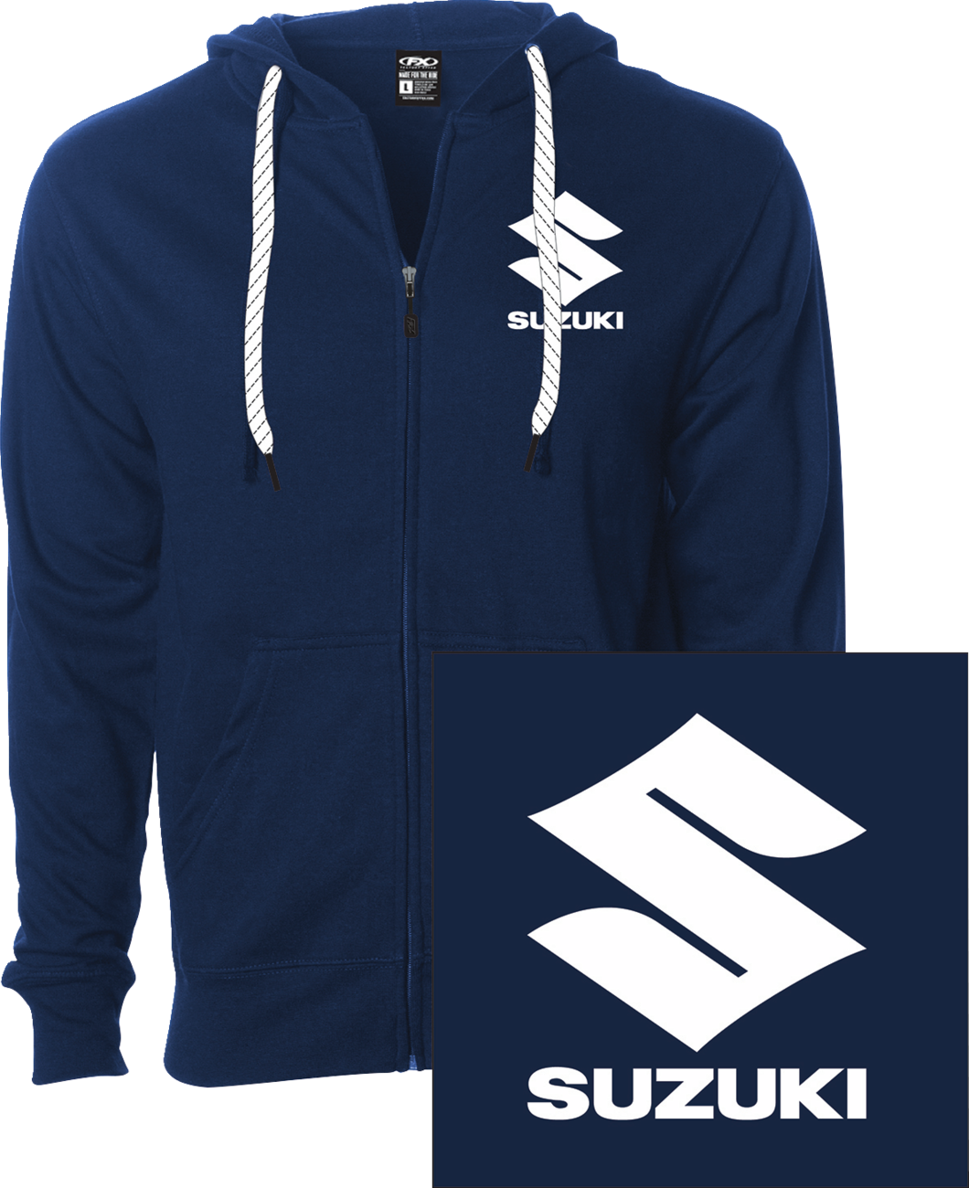 FACTORY EFFEX Suzuki Icon Zip-Up Hoodie - Navy - XL 28-88456
