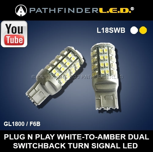 Led Turn Signal Bulbs Switchback White/Amber Pr