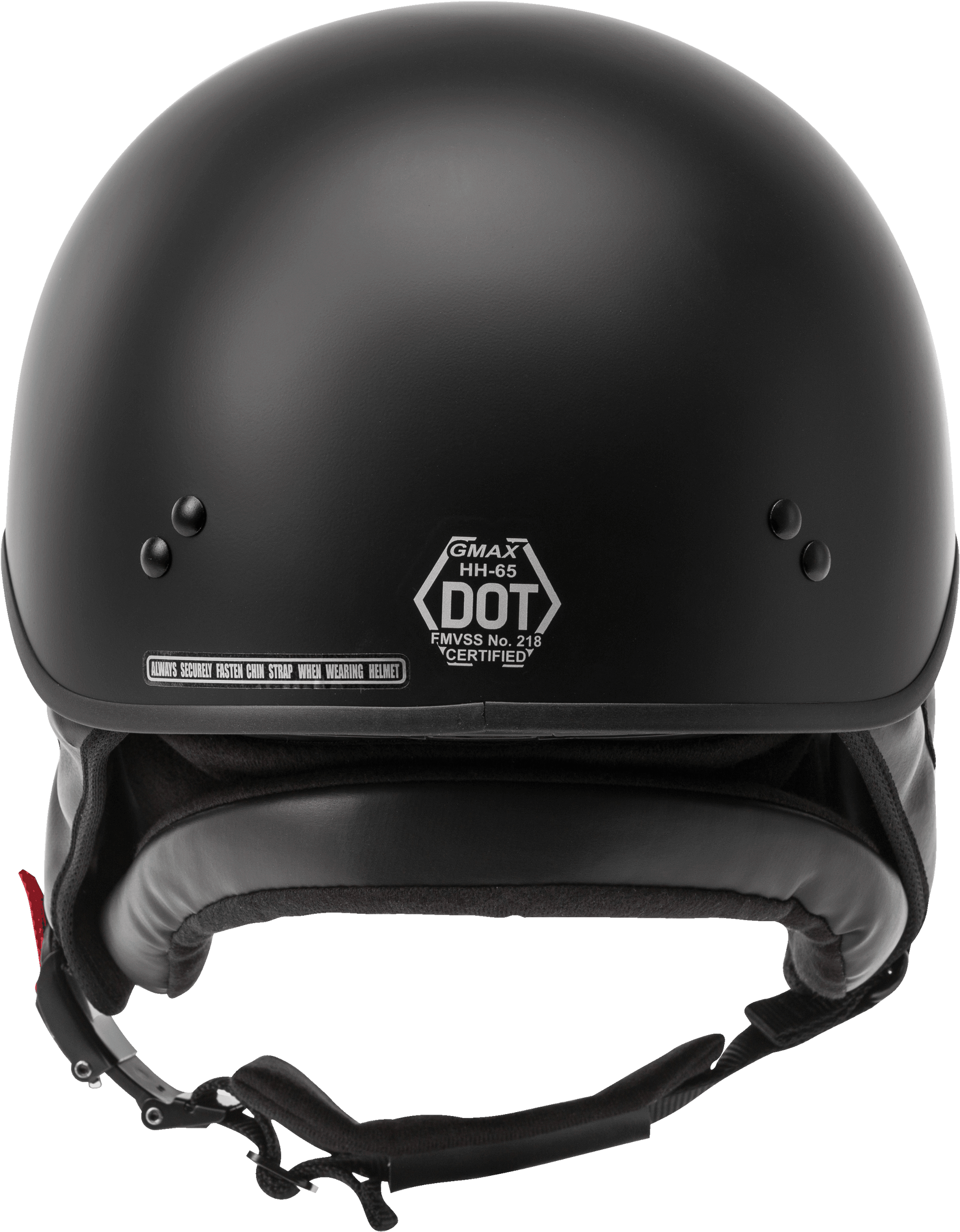 Hh 65 Half Helmet Full Dressed Matte Black Xs