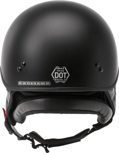 Hh 65 Half Helmet Full Dressed Matte Black Xs