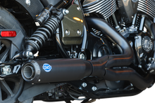 S&S CYCLE 2-into-1 Qualifier Exhaust System - Guardian Black - Race Only - Indian Chief 550-1118