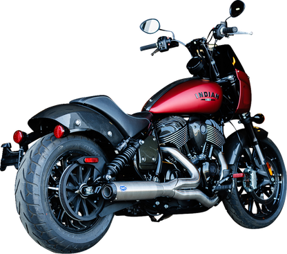 S&S CYCLE 2-into-1 Qualifier Exhaust System - Stainless - 49-State - Indian Chief 550-1115