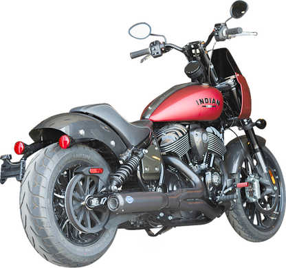 S&S CYCLE 2-into-1 Qualifier Exhaust System - Guardian Black - 49-State - Indian Chief 550-1116