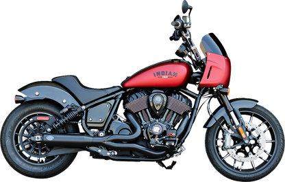 S&S CYCLE 2-into-1 Qualifier Exhaust System - Guardian Black - 49-State - Indian Chief 550-1116