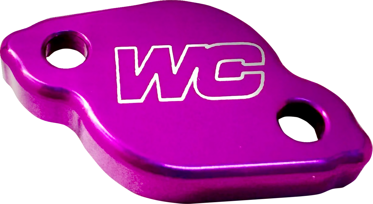WORKS CONNECTION Rear Brake Cap - Purple - Kawasaki 21-P701