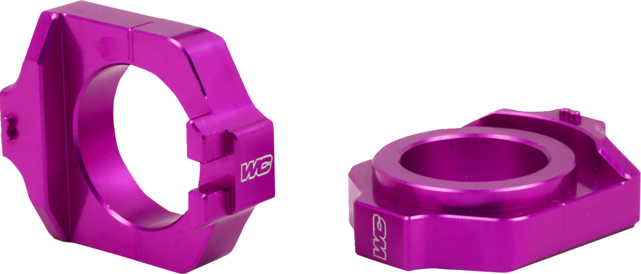 WORKS CONNECTION Elite Axle Block Kit - Purple - Honda 17-P221