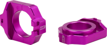 WORKS CONNECTION Elite Axle Block Kit - Purple - Honda 17-P221
