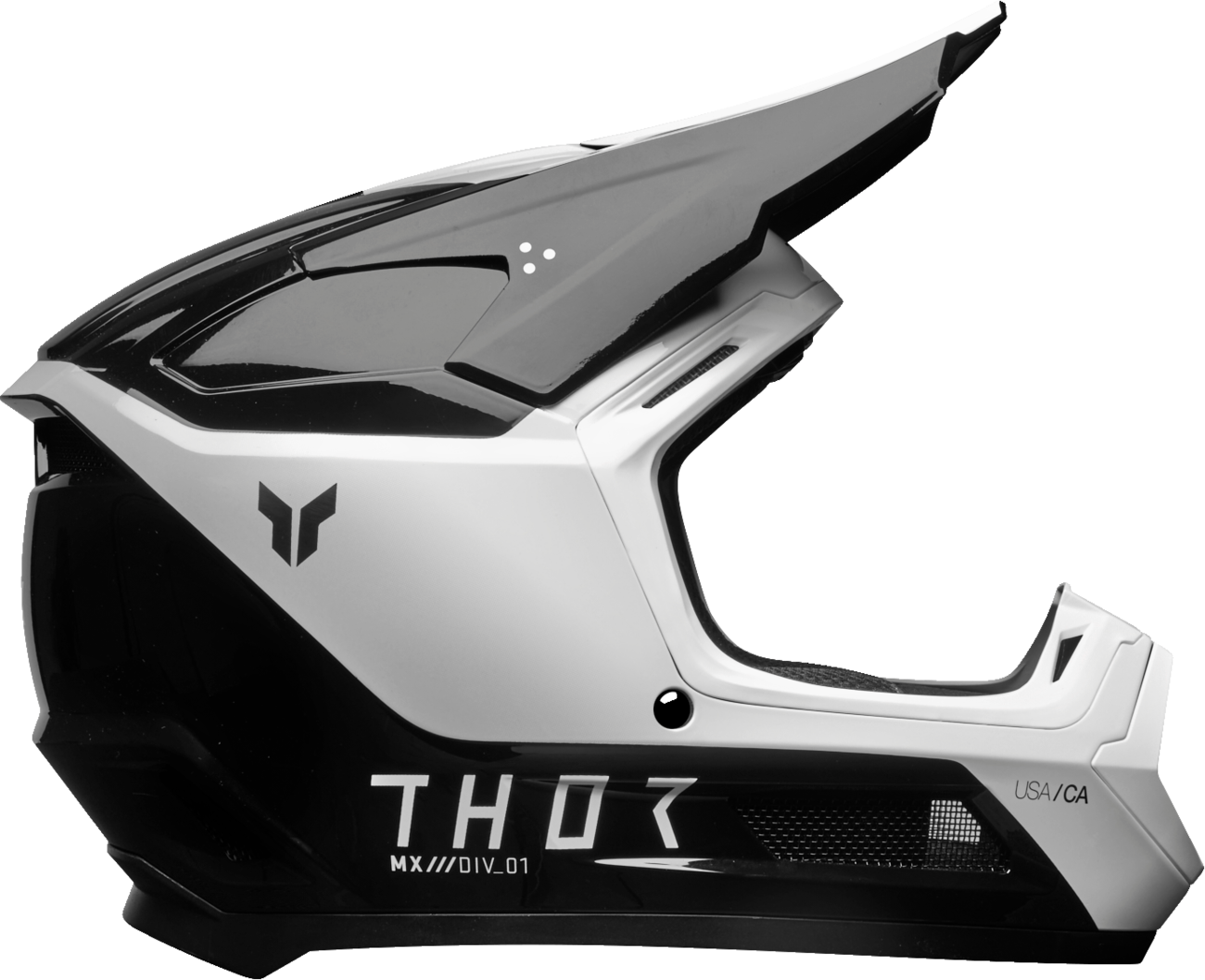 THOR Youth Fleet Helmet - Storm - Black/White - Medium 0111-1687