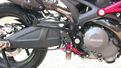 DBK Special Parts (Ducabike) Passenger Peg Kit for Adjustable Rearsets for the Ducati Monster 696/796/1100