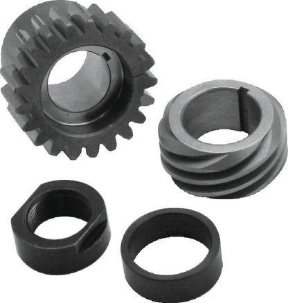 S&S Cycle 1990+ BT Pinion Shaft Conversion Gear Kit - Red