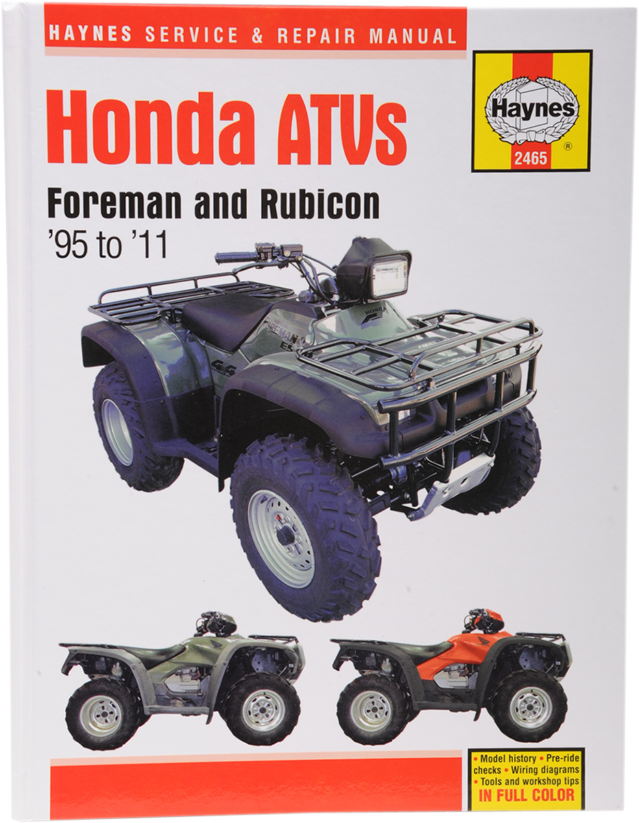 HAYNES Manual - Honda - TRX400 / TRX450S / TRX500 / ES Foreman M2465
