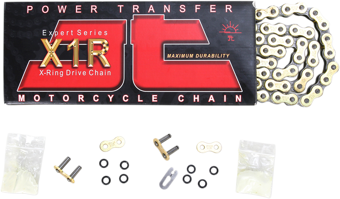 JT CHAINS 520 X1R - Heavy Duty Drive Chain - 114 Links - Gold JTC520X1RGB114DL