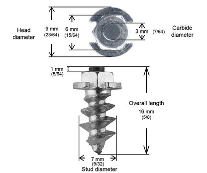 15mm Shoulder Screw Studs Qty 200