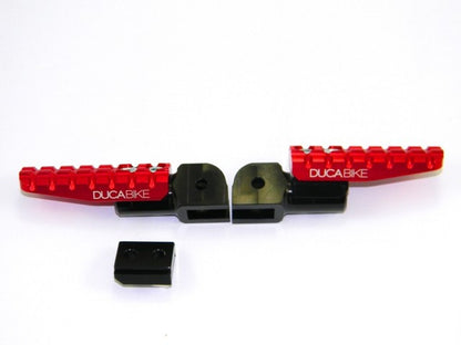 DBK Special Parts (Ducabike) Adjustable Rider 'Solid' Footpegs for Ducati Hypermotard 939 & Scrambler Desert Sled