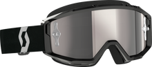 Primal Goggle Black/White Silver Chrome Works