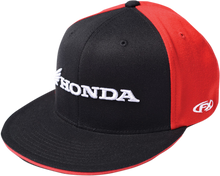 FACTORY EFFEX Honda Horizontal Flexfit® Hat - Black/Red - Small/Medium 15-88340