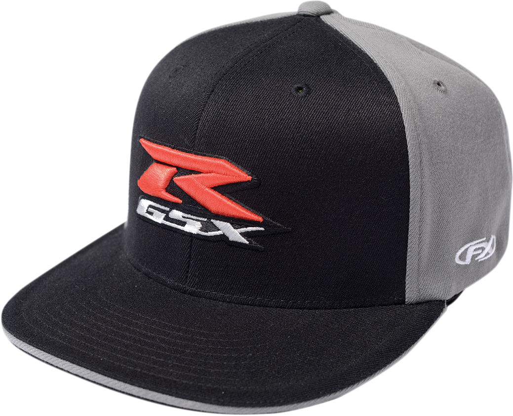 FACTORY EFFEX GSX-R Flexfit® Hat - Black/Gray - Large/XL 15-88448