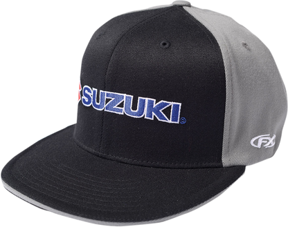 FACTORY EFFEX Suzuki Flexfit® Hat - Black/Gray - Large/XL 15-88456