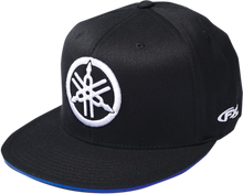 FACTORY EFFEX Yamaha Fork Flexfit® Hat - Black/Royal - Small/Medium 17-88290