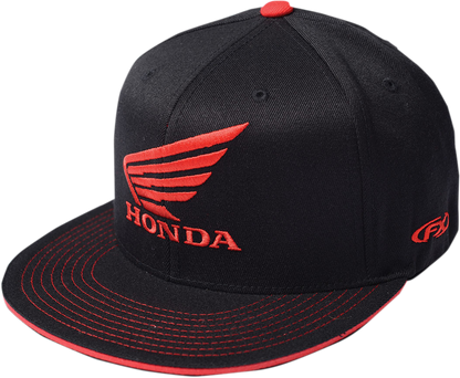 FACTORY EFFEX Honda Wing Flexfit® Hat - Black/Red - Large/XL 17-88392