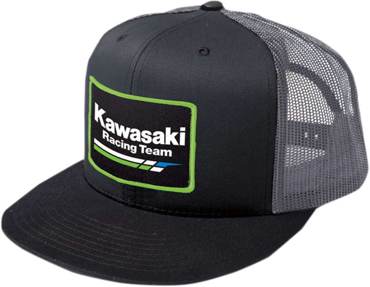 FACTORY EFFEX Kawasaki Racing Hat - Black/Gray 18-86102