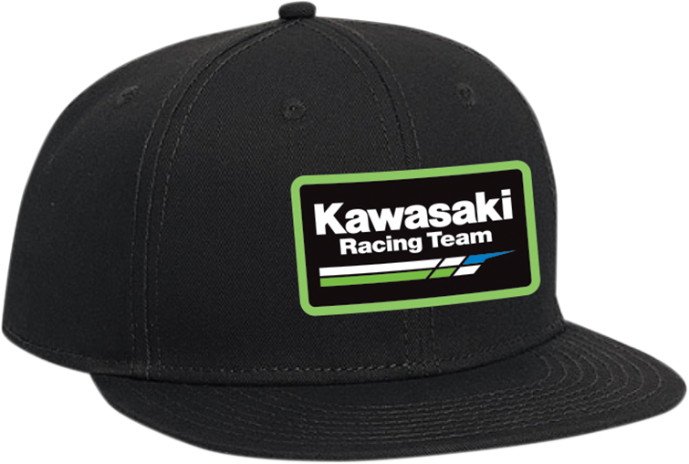 FACTORY EFFEX Youth Kawasaki Racing Snapback Hat - Black 19-86112