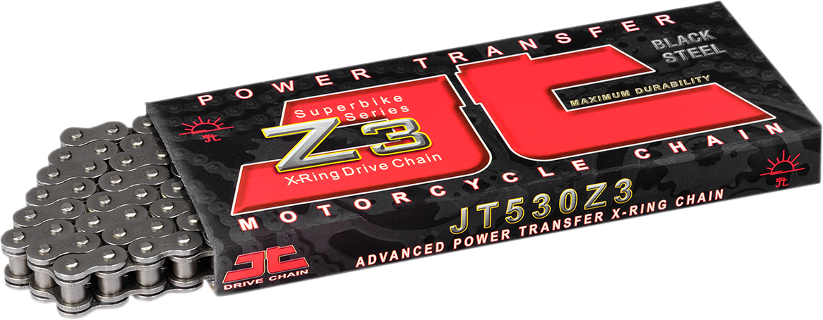 JT CHAINS 530 Z3 - Heavy Duty Drive Chain - 108 Links JTC530Z3-108RL