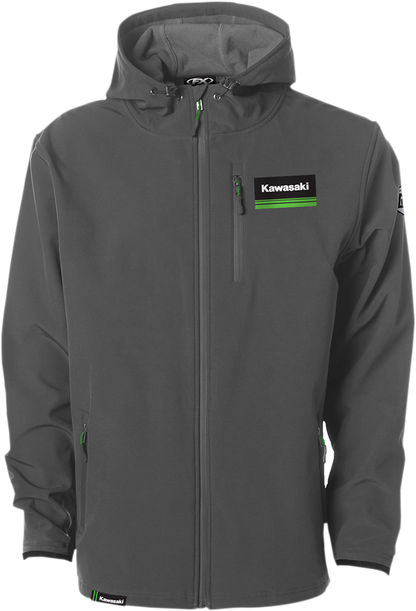 FACTORY EFFEX Kawasaki Track Jacket - Gray - Medium 22-85112