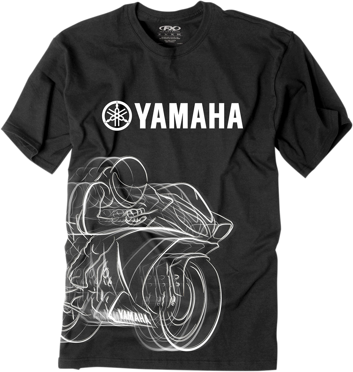 FACTORY EFFEX Yamaha R1 T-Shirt - Black - Medium 16-88280