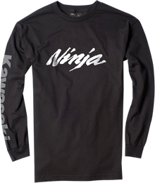 FACTORY EFFEX Kawasaki Ninja Long Sleeve T-Shirt - Black - Large 17-87114