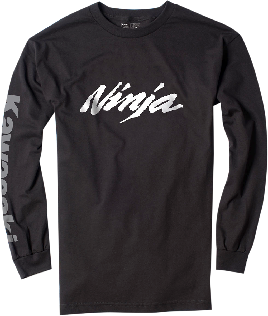 FACTORY EFFEX Kawasaki Ninja Long Sleeve T-Shirt - Black - 2XL 17-87118