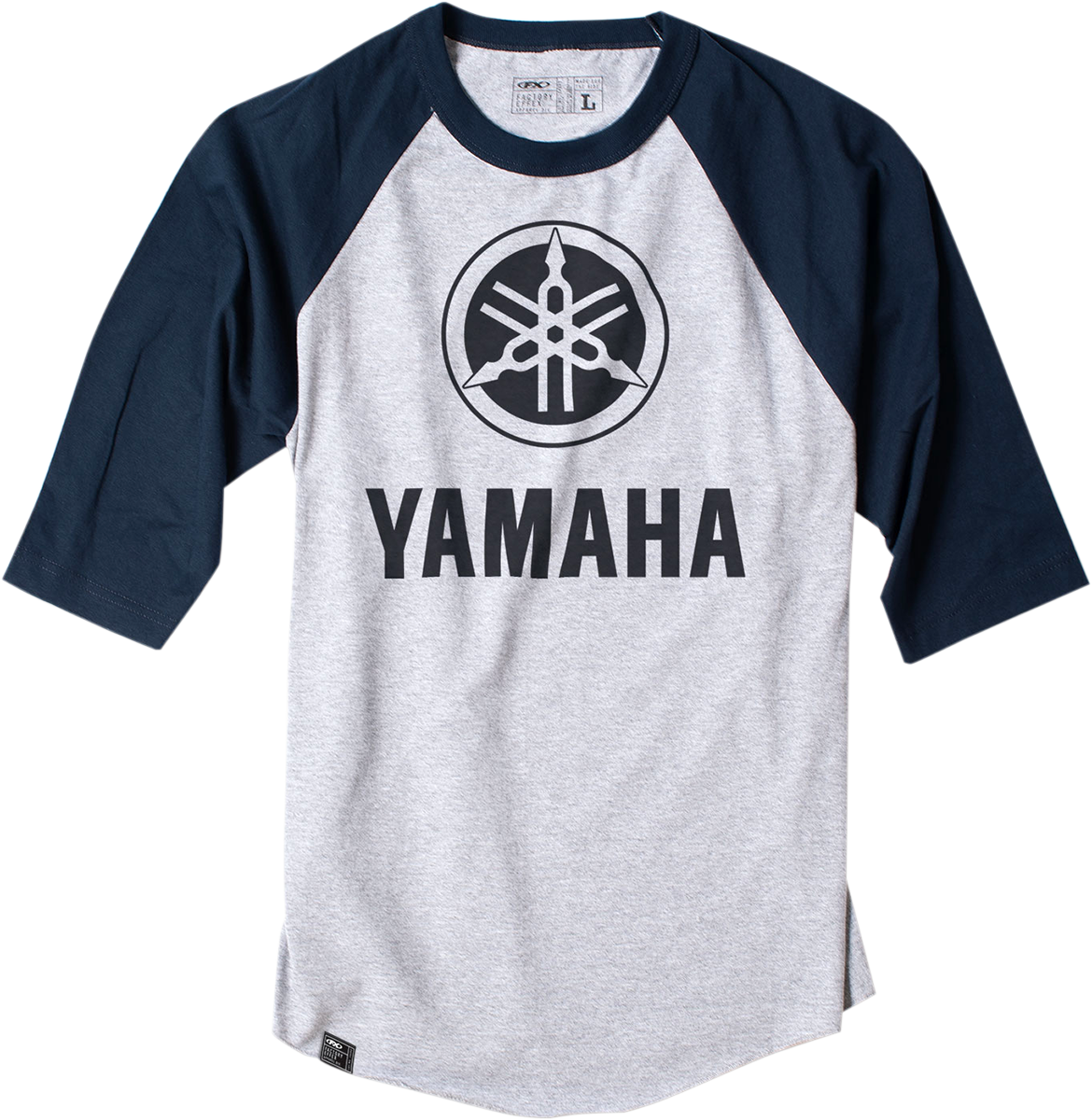 FACTORY EFFEX Yamaha Baseball T-Shirt - Navy/Heather Gray - Medium 17-87222