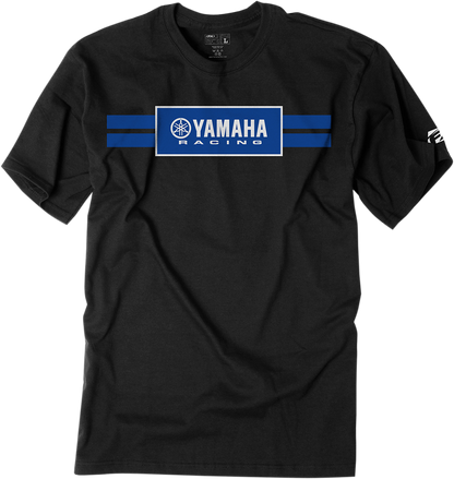 FACTORY EFFEX Yamaha Racing Stripe T-Shirt - Black - Large 19-87204