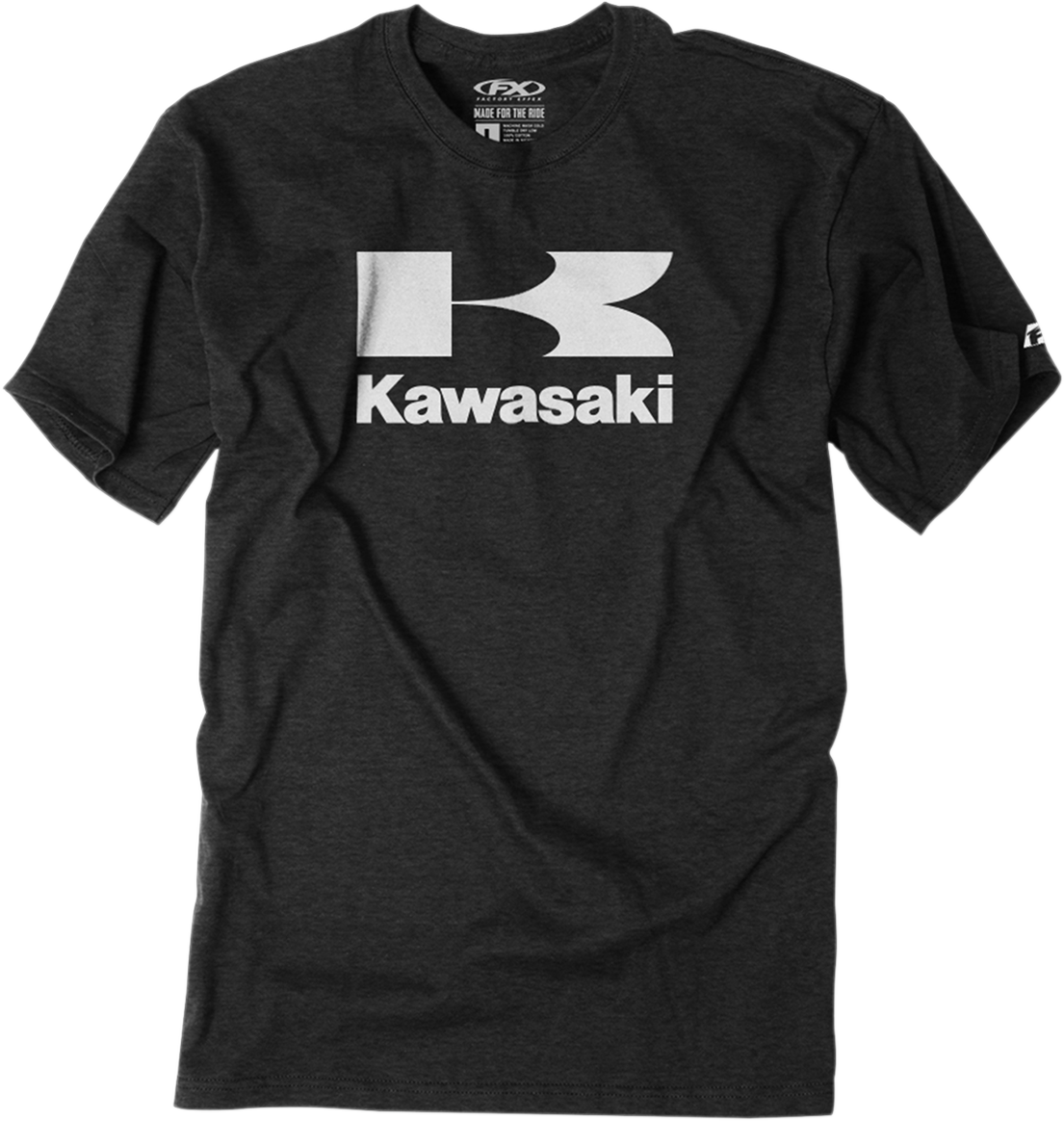 FACTORY EFFEX Kawasaki Flying-K T-Shirt - Heather Charcoal - Medium 22-87112