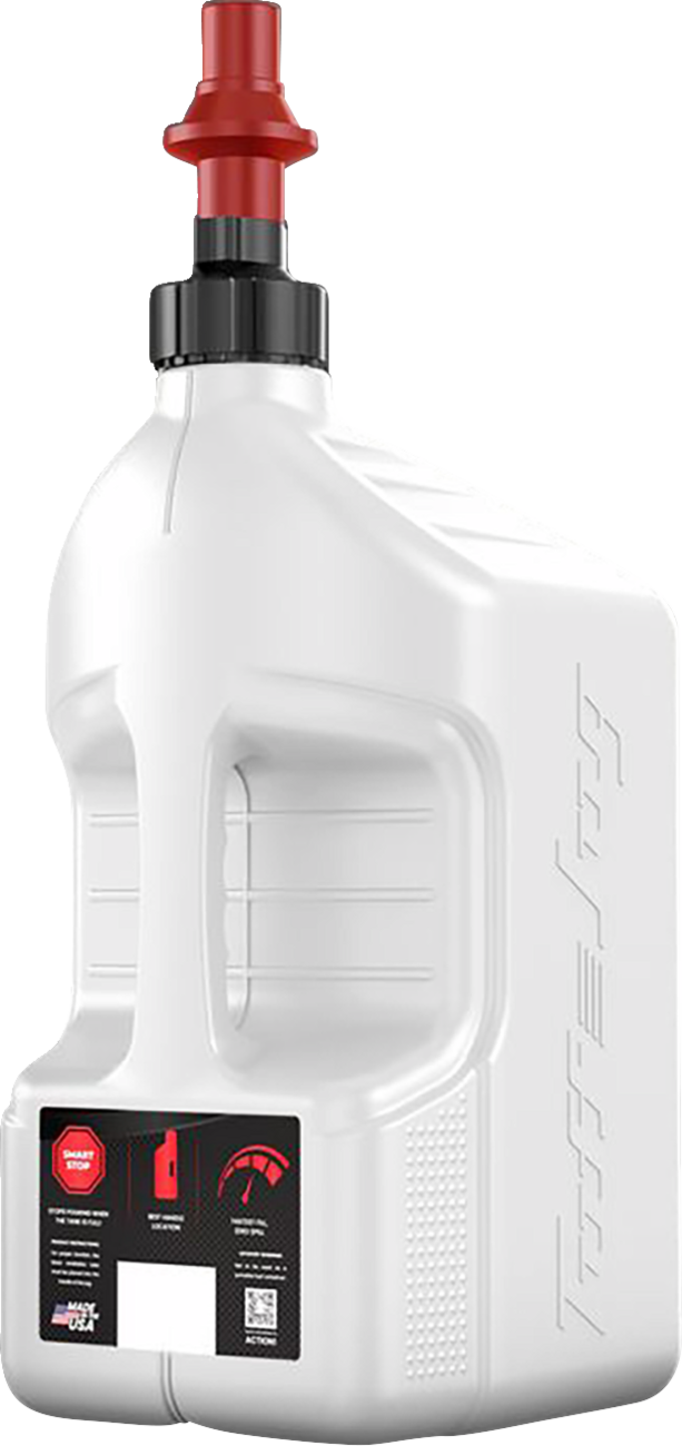 TUFF JUG Tuff Jug - Container - with View Strip/Ripper Cap - White - 5.3 US gal WURRVS20