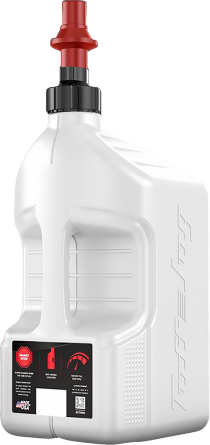 TUFF JUG Tuff Jug - Container - with View Strip/Ripper Cap - White - 5.3 US gal WURRVS20