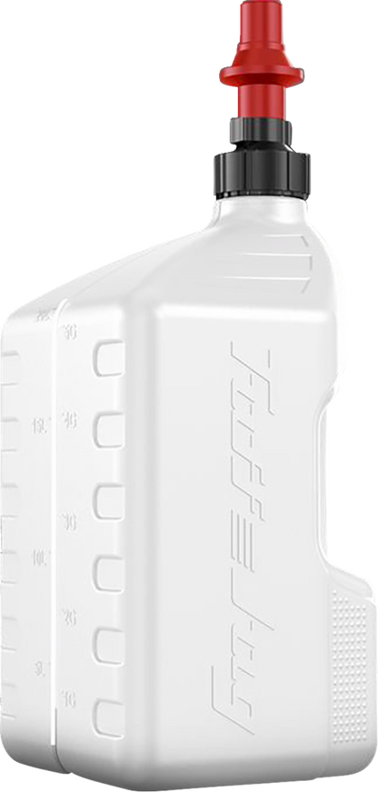 TUFF JUG Tuff Jug - Container - with View Strip/Ripper Cap - White - 5.3 US gal WURRVS20