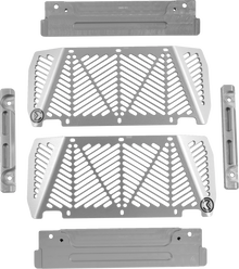 MOOSE OFFROAD Radiator Guards - Silver - Kawasaki/Suzuki 12-3000